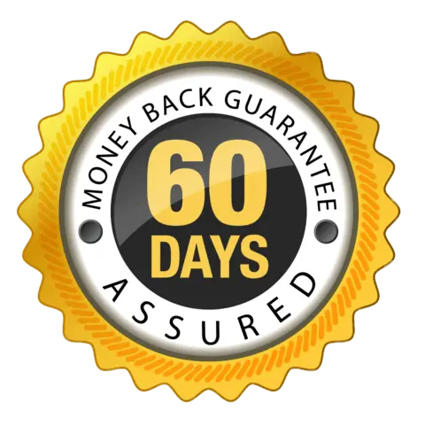 LottoChamp 60-day money-back guarantee badge
